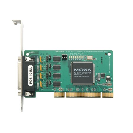 Moxa 4Port Upci Board, W/O Cable, Rs-232, Lowprofile POS-104UL w/o Cable